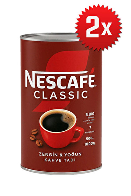Nescafe Classic 1000 gr Kahve Teneke Kutu Fiyatı, Yorumları - Trendyol
