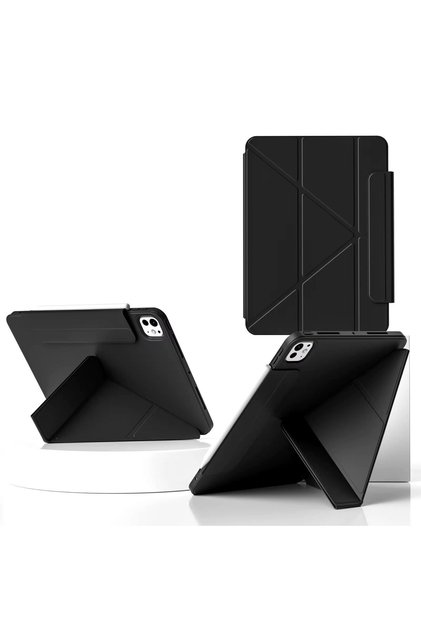 Cat-Cot Smart Case T45 for iPad Air13(2024/25) 12.9(2022) - Leather Tablet Cover/Internal Pen Slot.