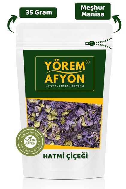 Meşhur Manisa Demirci Sindirim Sistemi Dostu Güneş Kurusu Hatmi Çiçeği {althaea Officinalis} | 35gr.
