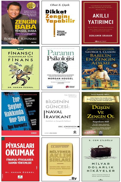 Zengin Baba Yoksul Baba Paranın Psikolojisi Akıllı Yatırımcı Milyon Dolarlık Alışkanlıklar 12li