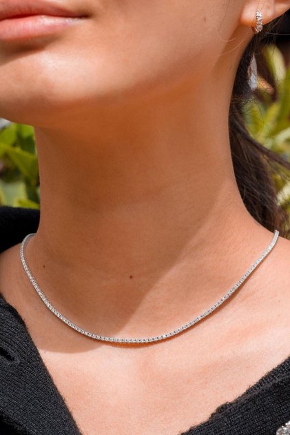0,10 Carat Su Yolu Kolye