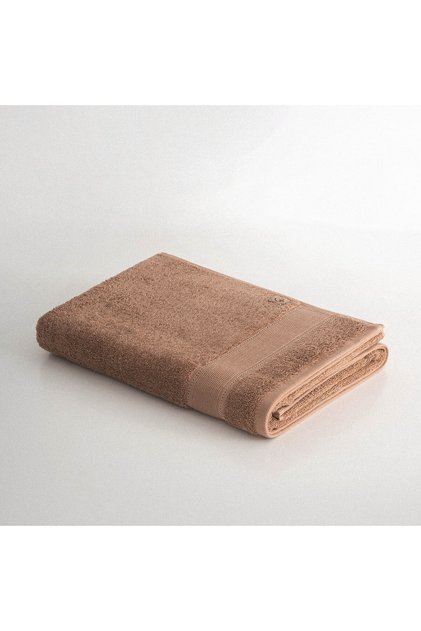 Lida Bath Towel 100% Organic Cotton Hole Work Terra 80X150 cm