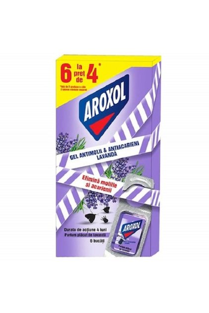 Set Tablete Gel Antimolii Lavanda Molii & Acarieni, 2 Bucati x 6 Tablete