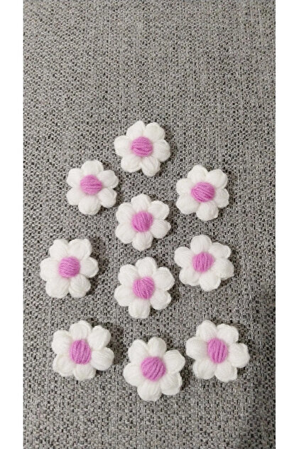 Daisy Motif 10 Pieces (Pink)