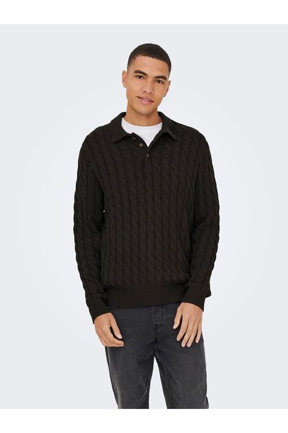 Knitted top ONSKICKER Knit Polo-Shirt
