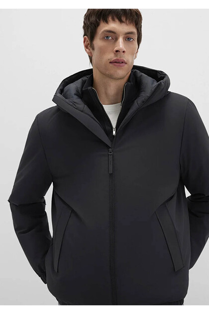 Loose Fit Black Men's Jacket M0110617-71379