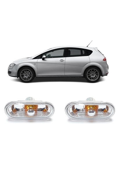 Seat Leon 2003-2012 Uyumlu Çamurluk Sinyali Sağ + Sol Takım 2 Adet 6L0949117A