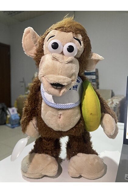DİLEX SHOP Peluş maymun goril elinde muz alınınca ağlıyan