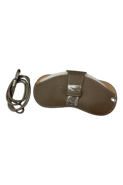 Toc pentru Ochelari Neo™ din Piele, Design Portabil, cu Snur, 17x8x1cm, Maro Inchis