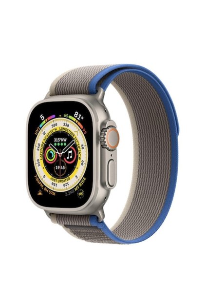 Curea ceas inteligent pentru Apple iWatch 42 mm, 44 mm, 45 mm, 49 mm, design textil, confortabil de purtat, A