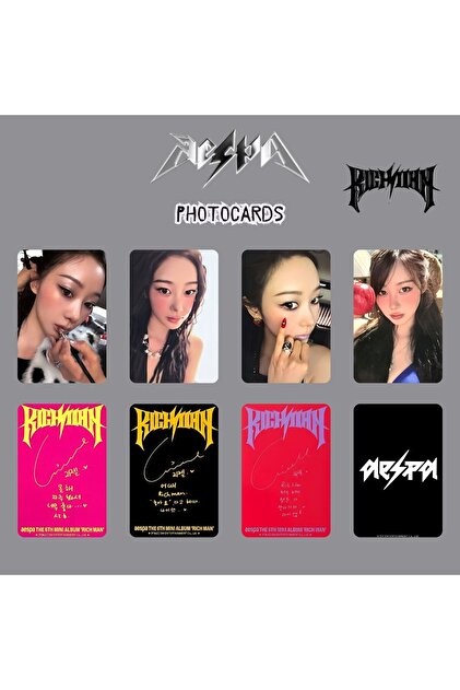 Kpop Dünyasi AESPA Giselle '' Rich Man '' Photocards Set - Fiyatı