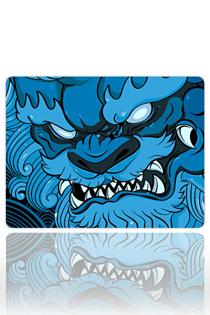 urzuva Blue Oni 48*40 4mm Mousepad – XXL Gaming Oyuncu Mouse Pad