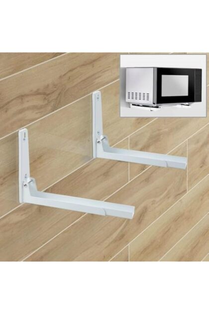 eoocvt Foldable Stretch Shelf Rack Wall Mount Kitchen Microwave Oven Stand Bracket