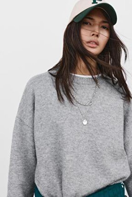 Pull & Bear Oversize space dye kazak - Fiyatı, Yorumları