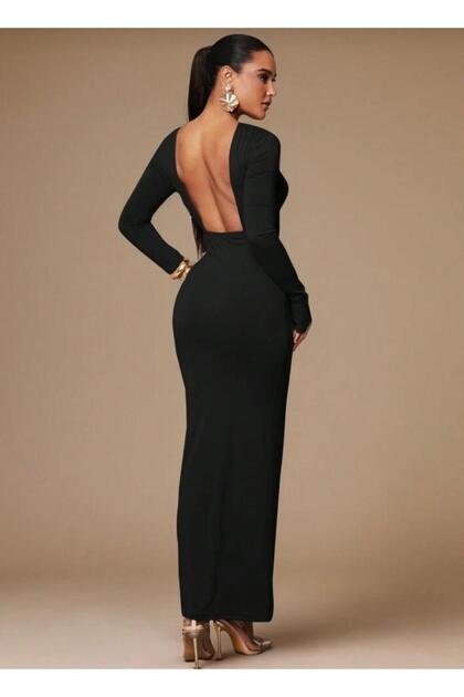 navy blue dress for baby girl Women's Backless Dresses main image 0