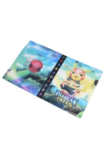 Album Pokemon Scarlet Violet, Paldean Fates, Stone®, compartimentat pentru 240 carti, 3D, multicolo