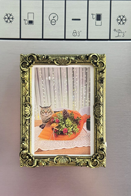 ZAP AKSESUAR Magnet Çerçeve, Boyutlu Klasik Tarz Minyatür Çerçeve