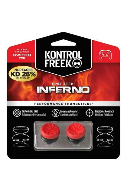 Controler KontrolFreek FPSFreek Inferno (2) pentru Switch Pro, Roșu