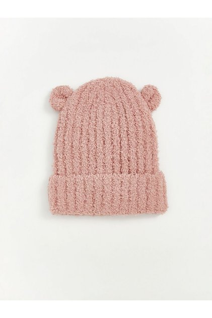 Baby Girl Beanie with Ear Detail (W5)