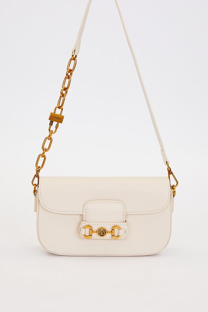 Mink Lock Chain Shoulder Bag