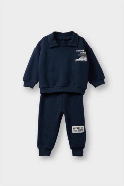Baby Boy 2-Piece Set Printed Thessaloniki Fabric Sweatshirt and Sweatpants (25 Wn)