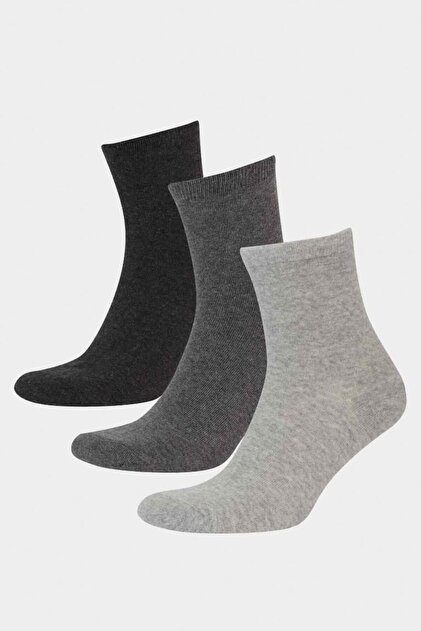 Men's 3-Pack Cotton Socks F5315Axns