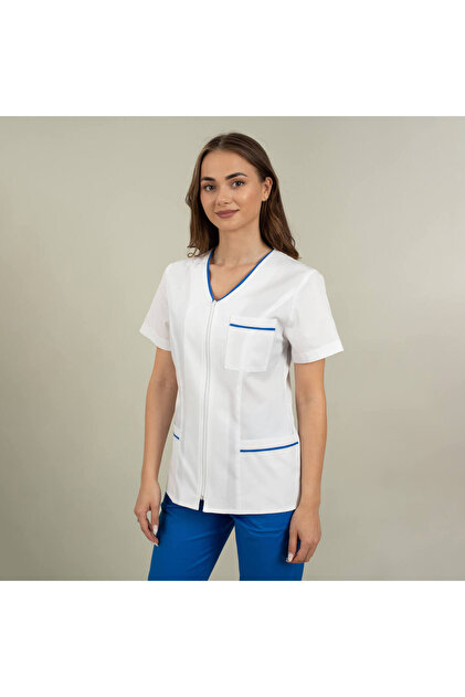 REDUCERE - STOC LIMITAT - BLUZA MEDICALA ADELA, PASPOAL ALBASTRU