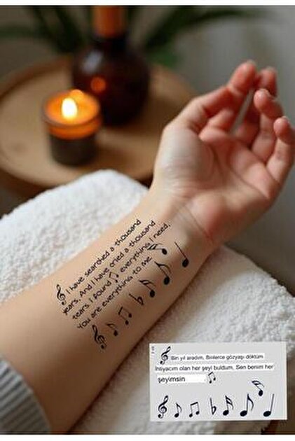 bilekte arapça dövmeler