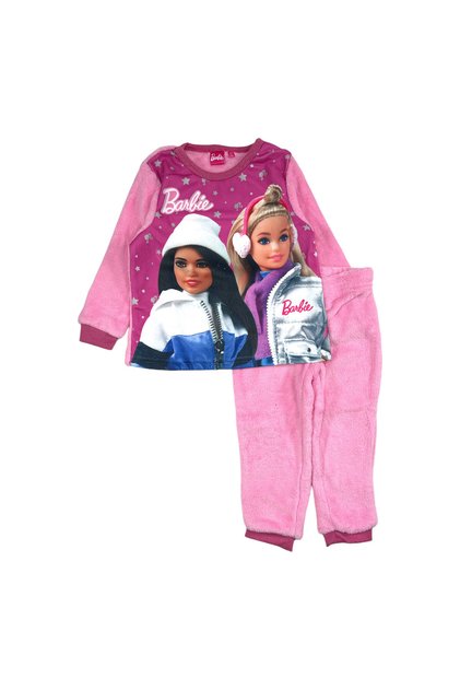 Pijama copii, cu maneca lunga, cocolino, roz,