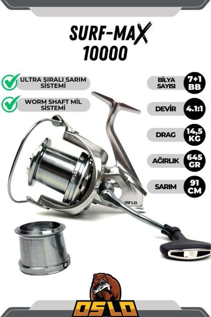 Oslo Surf Max 10000 Crome Surf 420cm 70-250gr Profesyonel Surf