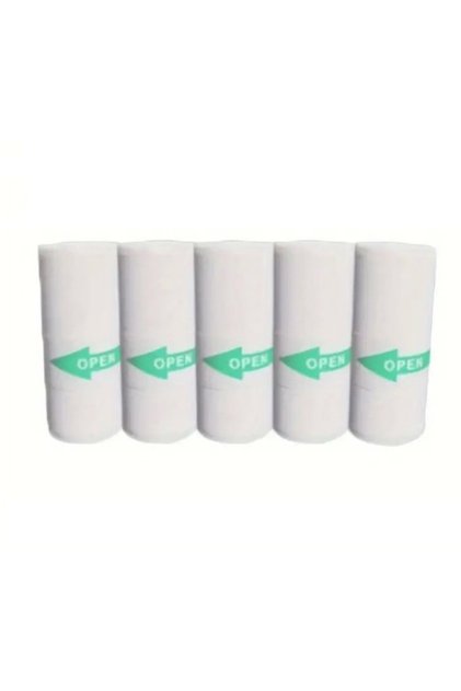Set 5 Role de Hartie Termica Autocolanta, Flippy, pentru Mini Imprimanta Foto Portabila, Alb
