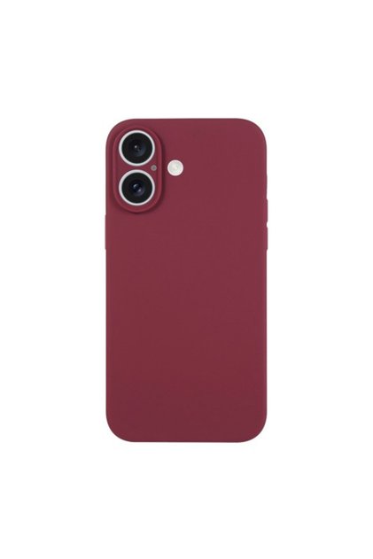 Силиконов микрофибърен защитен калъф VelvetFlex за Apple iPhone 16 Plus, лилав