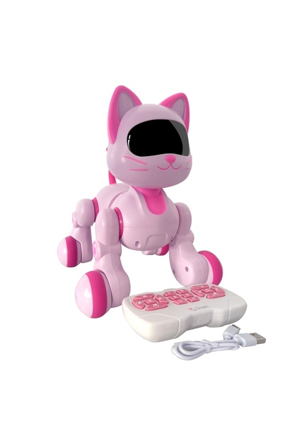 BYCEGU 91844 UZAKTAN KUMANDALI İNTERAKTİF AKILLI PEMBE ROBOT KEDİ