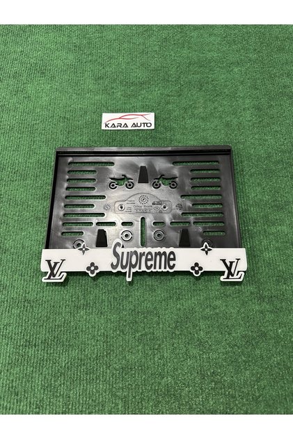 Supreme Pleksi LV Desenli Motor Plakalığı