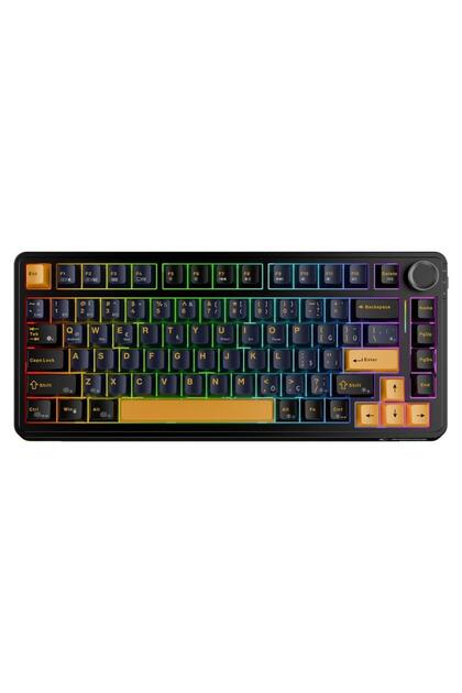 Rampage Quell Siyah Hot Swap 2.4G + BT Wireless RGB Gasket Oil