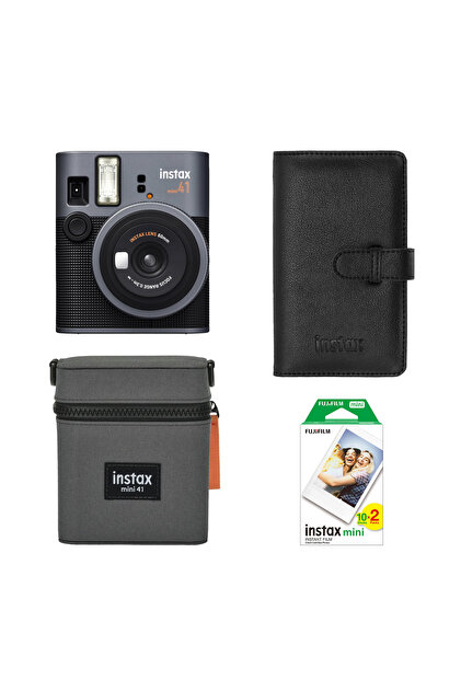 Fujifilm Instax Mini 41 Siyah Şipşak Fotoğraf Makinesi 20'li Film