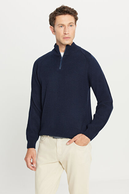 AC&Co / Altınyıldız Classics Erkek Lacivert Standart Fit Normal