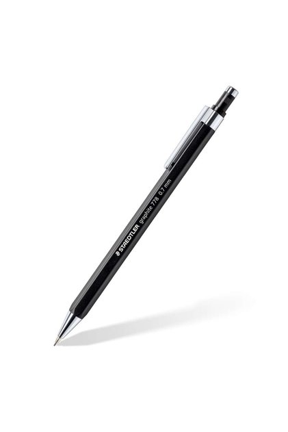 Creion mecanic metalic, mină de 0,7 mm, cu radieră retractabilă, Staedtler, 778-07-9