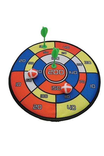 Joc Darts Textil 36 cm, cu doua sageti si doua mingi cu scai incluse, VisionXXI