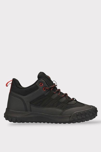 Water and Cold Resistant Men's Trekking Outdoor Boots Black - Red