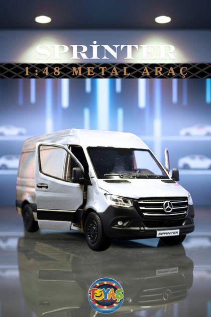 Metal 1:48 Mercedes Sprinter Çek Bırak Araba Lisanslı