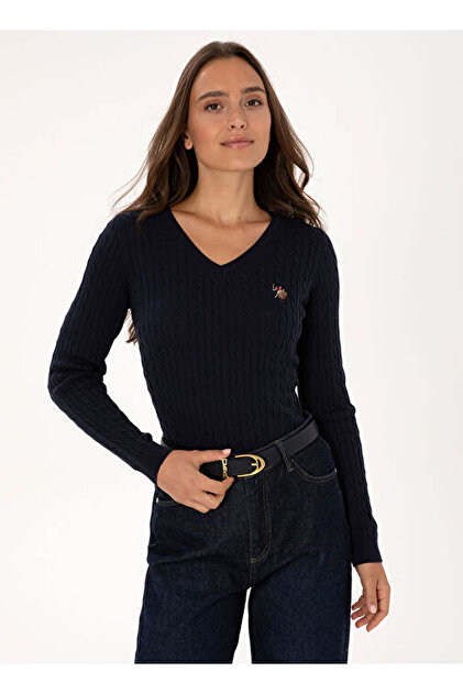 U.S. Polo Assn. Tk03-Bsk25 Siyah Kadın Kazak 2226089 - Fiyatı
