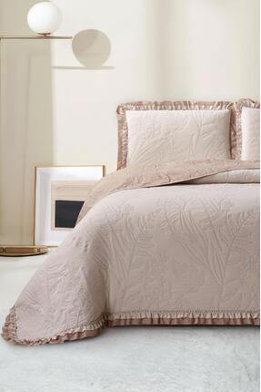 Evlen Home Collection %100 Pamuk Tek Kişilik Kapitone Yatak Örtüsü
