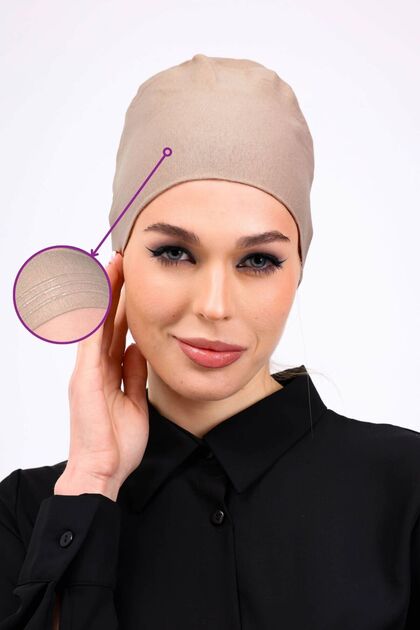 Non-Slip Silicone Seamless Bra - Non-Slip Women's Hijab Tie-In Underwear Bra - Mink
