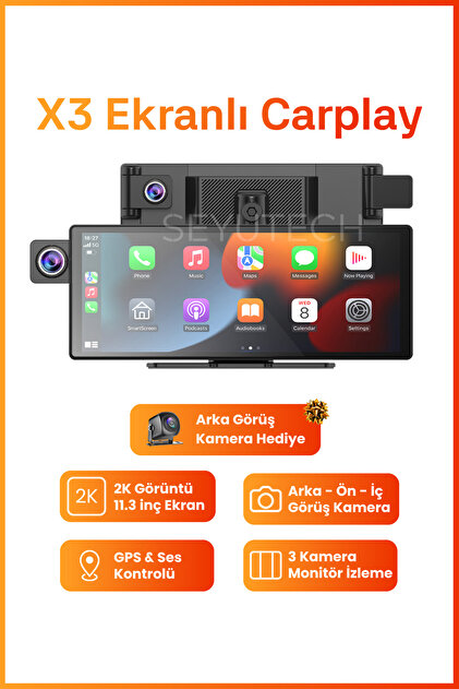 For-X Carplay Android Uyumlu 11.26 İnç Büyük Ekran Tak Çalıştır 4K