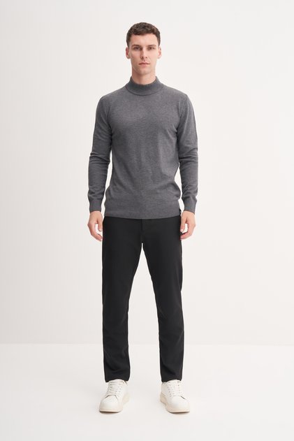 Slim Fit CoursPoun Premium Yarım Balıkçı Kazak-33255
