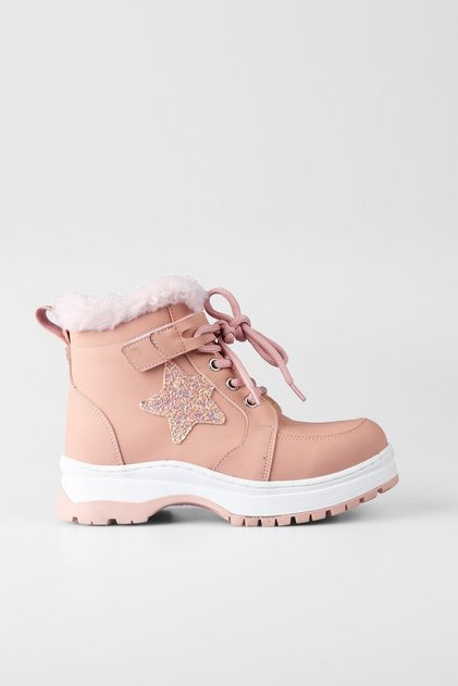 Girl's Fur-Lined Starry Boots