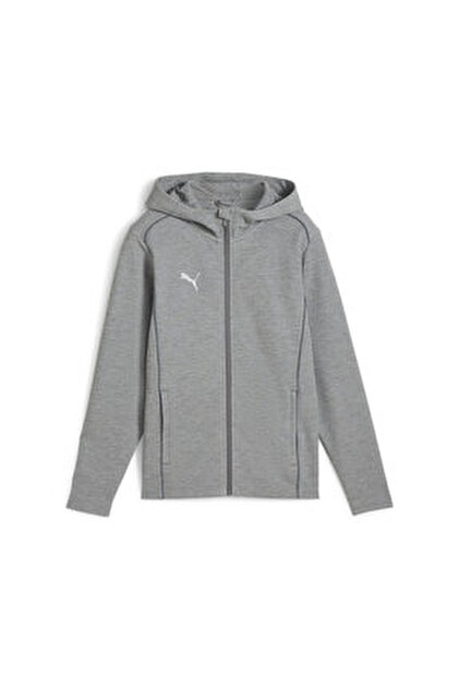 Puma Teamfinal Casuals Hooded Erkek Futbol Ceketi 65852833 Gri