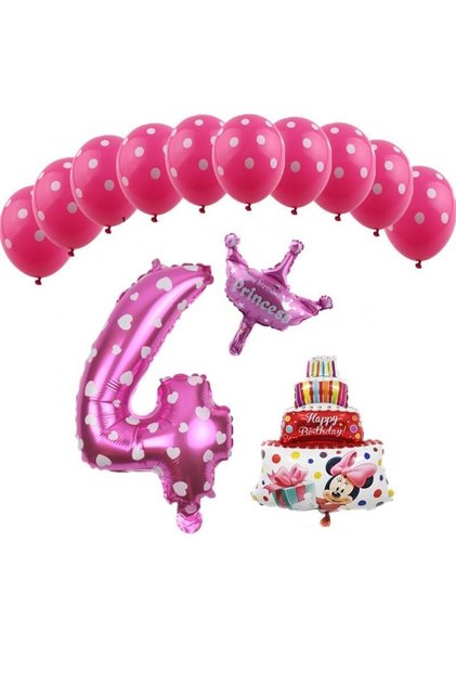 Set Baloane Aniversare Minnie Mouse