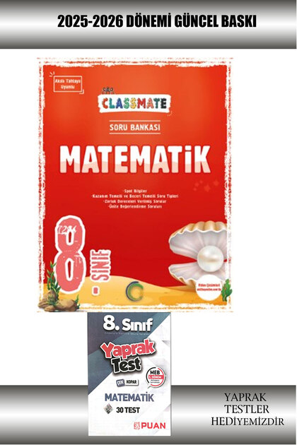 Okyanus Yayınları 8. Sınıf LGS Matematik Classmate 2025-2026